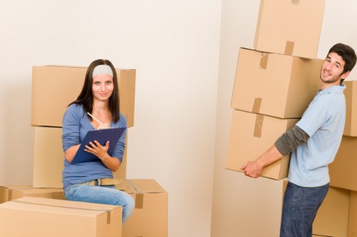 Packing belongings for a move with a man with van service